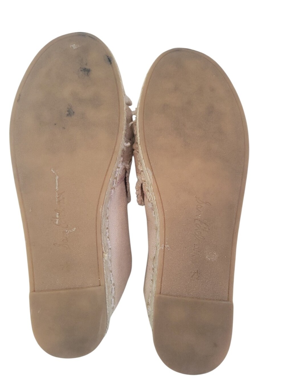 Sam Edelman Cabrera Bow Platform Espadrilles Blush Pink Canvas Shoes 7.5 - Picture 9 of 10
